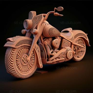 3D модель Harley Davidson Softail Deluxe (STL)